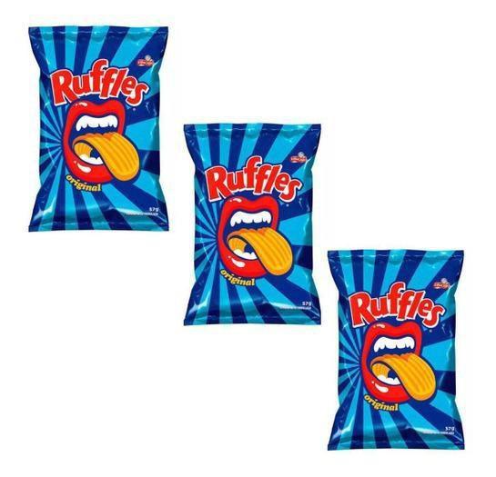 Imagem de Salgadinho Batata Ruffles 17G Elma Chips Caixa Kit 50 Un