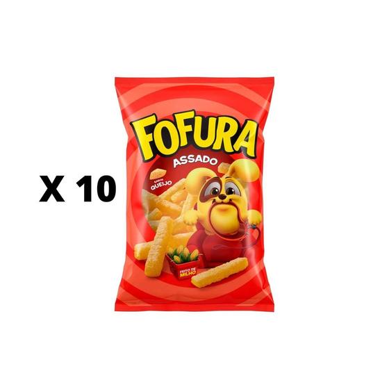 Imagem de Salgadinho Fofura Queijo 70g Kit com 10 unidades