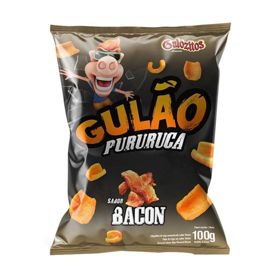 Imagem de Salgadinho Gulão Pururuca Sabor Bacon 100g - Gulozitos