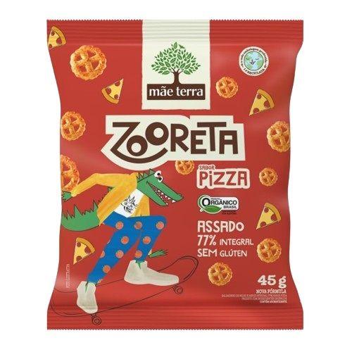 Salgadinho Zooreta Mãe Terra Pizza 45g Imagem de Salgadinho Zooreta Mãe Terra Pizza 45g