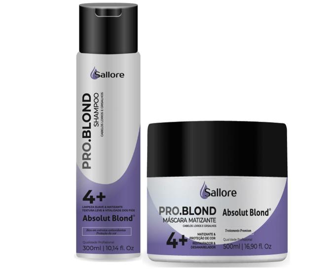 Imagem de Sallore Pro.Blond Absolute Blond Shampoo e Máscara