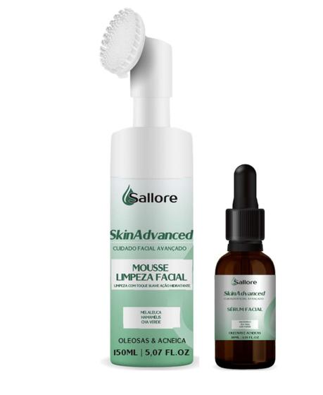 Imagem de Sallore Skin Advanced Mousse Limpeza Facial e Sérum Pelo Oleosa e Acneica