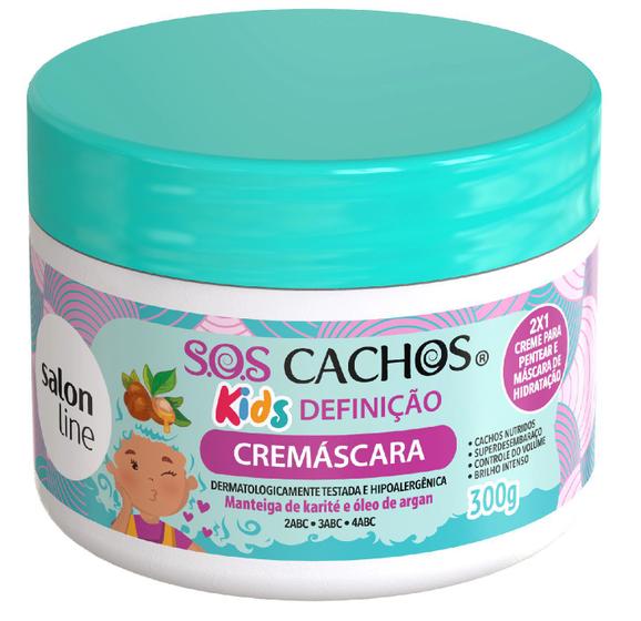 Salon Line Sos Cachos Kids Definicao Cremascara 300g Ativador De Cachos Magazine Luiza