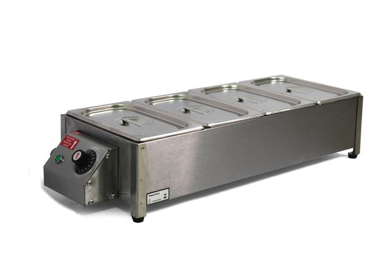 Imagem de Salsicheira Elétrica 4 Cubas 2,5 Cada Hot-dog Molheira 10kgs 220v 