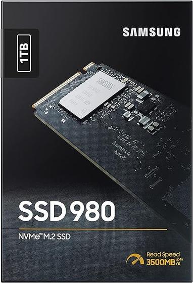 SAMSUNG 980 SSD 1TB PCle 3.0x4, NVMe M.2 2280 Menor preço em SAMSUNG 980 SSD 1TB PCle 3.0x4, NVMe M.2 2280