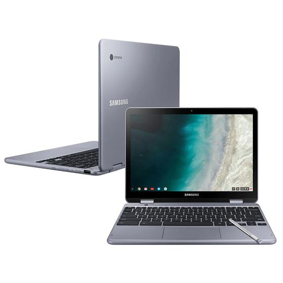 Imagem de Samsung Chromebook Plus XE521QAB-AD1BR 2 Em 1 Intel Celeron Tela 12.2" 32GB Led Full Hd 4GB Chrome OS - Prata