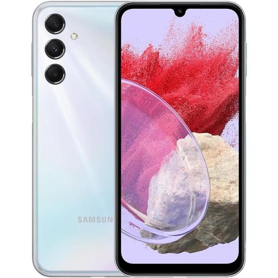 Samsung galaxy m34 5g 128gb tela 6.5 6gb ram câm. 50mp prata Menor preço em Samsung galaxy m34 5g 128gb tela 6.5 6gb ram câm. 50mp prata