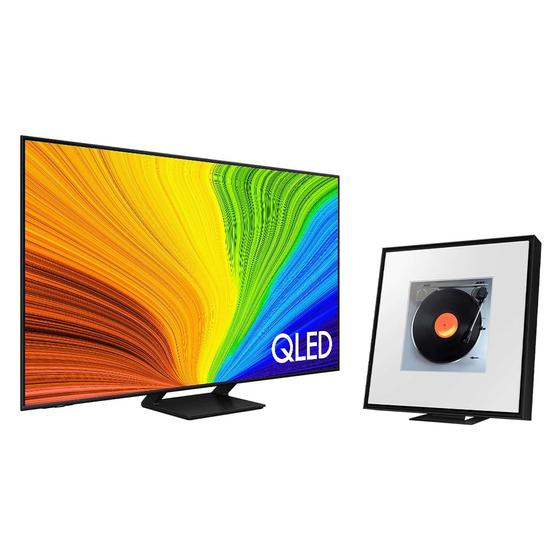 Imagem de Samsung Smart Big TV 75" QLED 4K 75Q70D 2024 + Music Frame Samsung LS60D