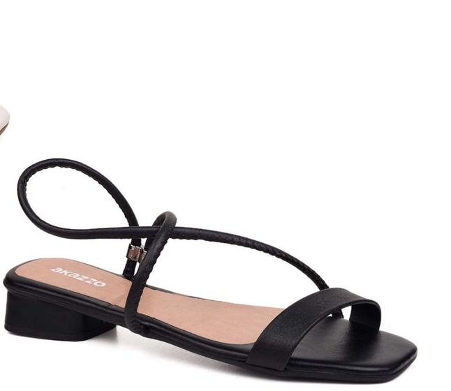 Imagem de Sandalia akazzo  salto med adulto ref. 3846ag soft preto