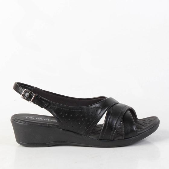 Imagem de Sandália Anabela Comfortflex 2472405Nv  Preto