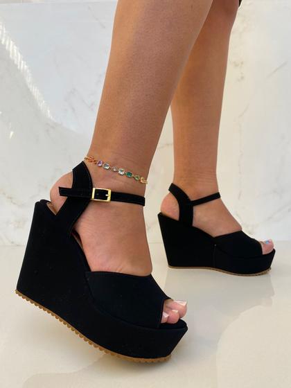 Sandália Anabela Sandalia Numero 41 Feminina SandÃ¡lia Anabela - Main Image