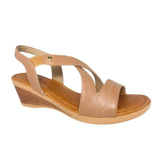 Sandalia anabela usaflex af0701 nude Menor preço em Sandalia anabela usaflex af0701 nude