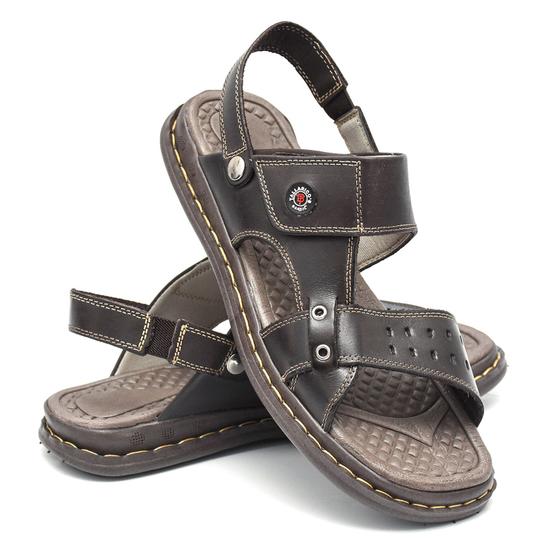 Sandália Antistress Chinelo Masculino Papete Ortopédico Couro 1003 Menor preço em Sandália Antistress Chinelo Masculino Papete Ortopédico Couro 1003