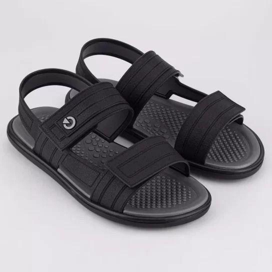 Imagem de Sandália Cartago Masculina Preto/Cinza Ref.: 12040