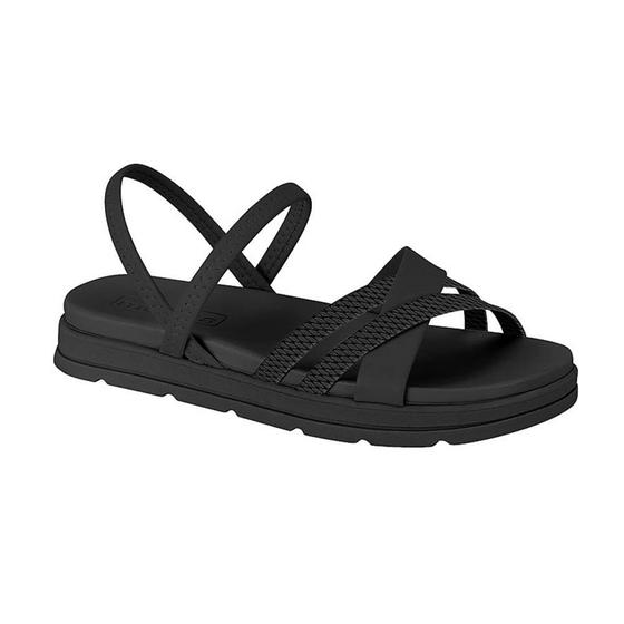 Imagem de Sandália Casual Flatform Feminina Preta Moleca