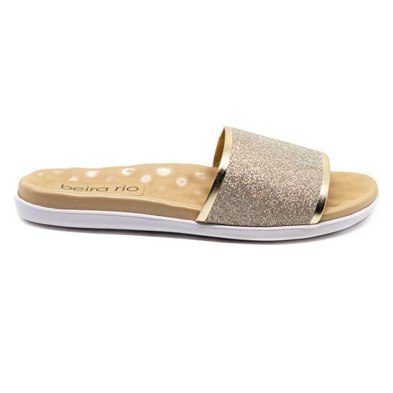 Imagem de Sandália chinelo Feminina Flat Slide Beira Rio ortopédico casual