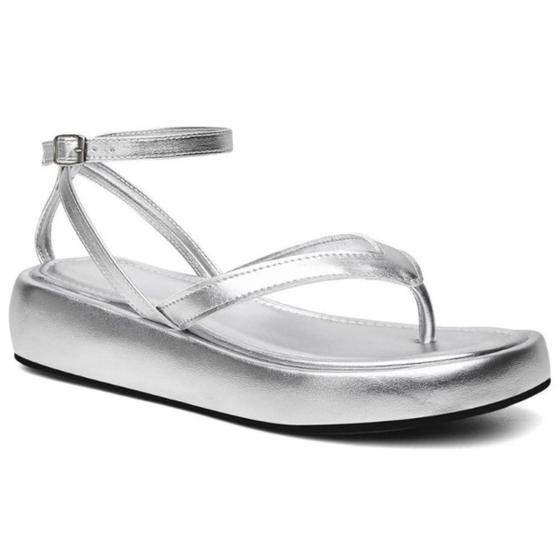 Imagem de Sandália Chinelo Feminina Papete Plataforma Blogueira Estilosa e Confortável Moda