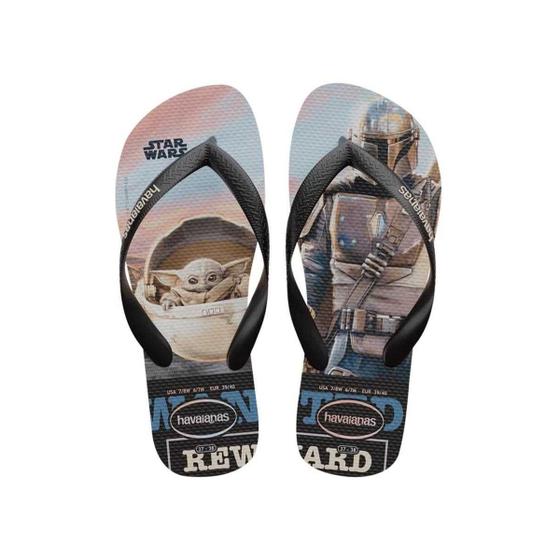 Imagem de Sandália Chinelo Havaianas Kids Baby Yoda Bege Palha