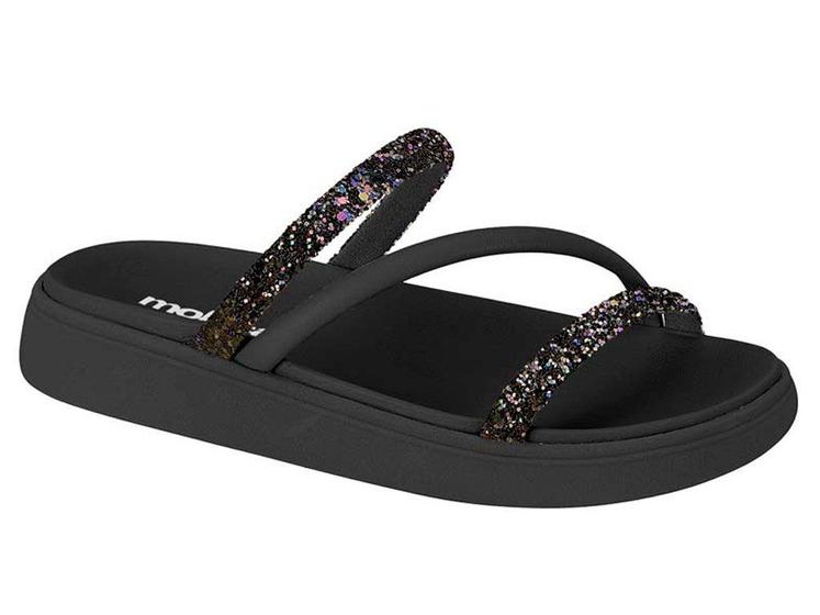Sandália Chinelo Moleca Flatform Tiras Glitter 5469 121 3/39 Menor preço em Sandália Chinelo Moleca Flatform Tiras Glitter 5469 121 3/39