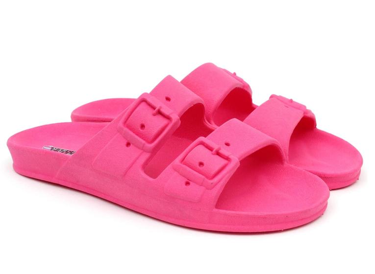 Imagem de Sandália Chinelo Slide Papete Chinelinho Feminino Colorido Leve Confortável Barato