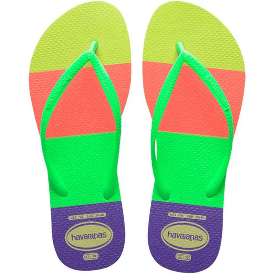 Imagem de Sandália Chinelo Slim Neon Glow Havaianas Feminino