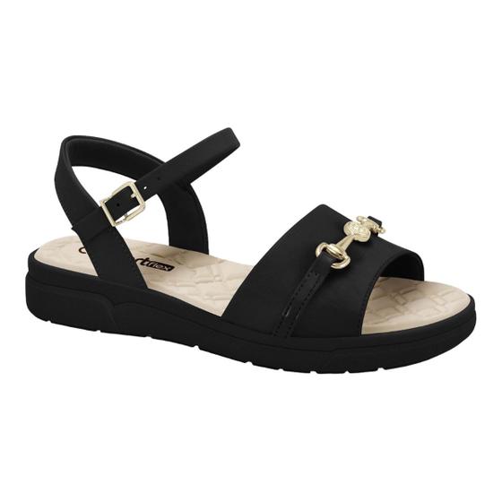 Imagem de Sandália Comfortflex Feminina 2342407 Leve Joanete Fivela Flatform