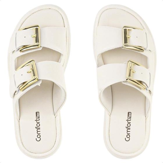Imagem de Sandália Comfortflex Slide Com Fivela Dupla Feminina