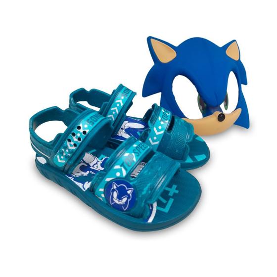 Imagem de Sandália Criança Masculino Sonic Mask Grendene Kids 22951 Mask