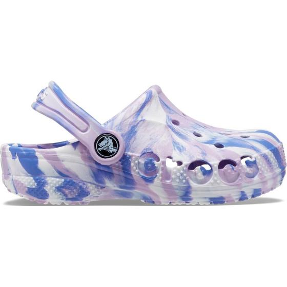 Imagem de Sandália crocs baya marbled clog t lavender/multi