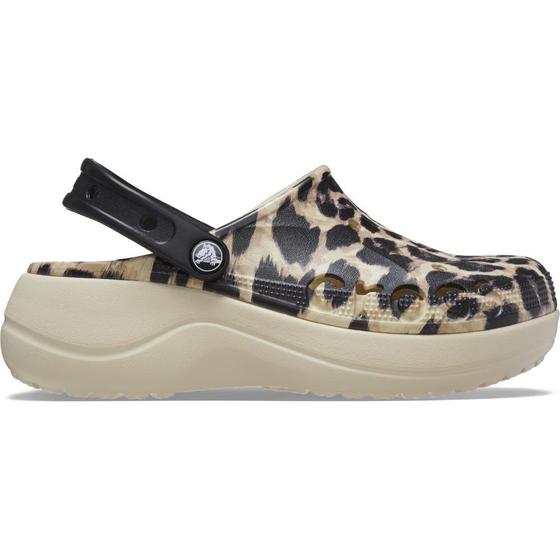 Imagem de Sandália crocs baya plataform printed clog leopard