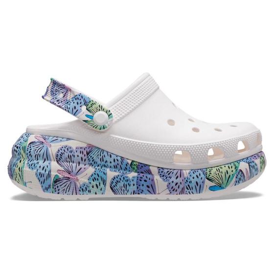 Imagem de Sandália crocs classic crush butterfly clog white/multi