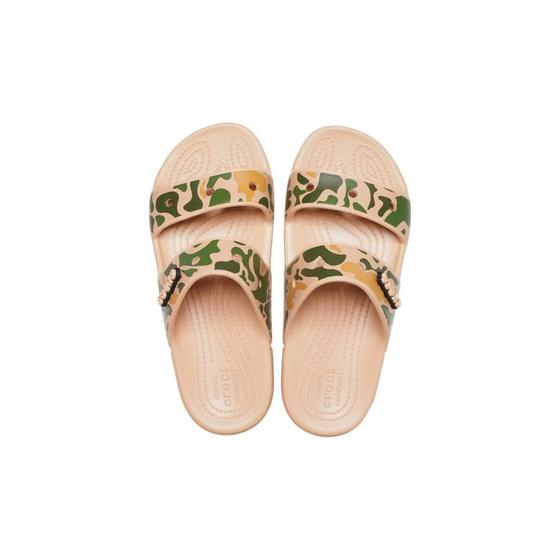 Imagem de Sandália crocs classic printed camo sandal chai/tan