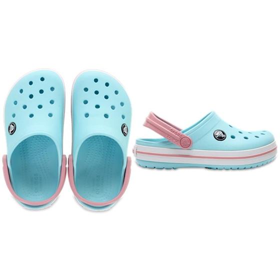 Imagem de Sandália crocs crocband clog kidst ice blue/white