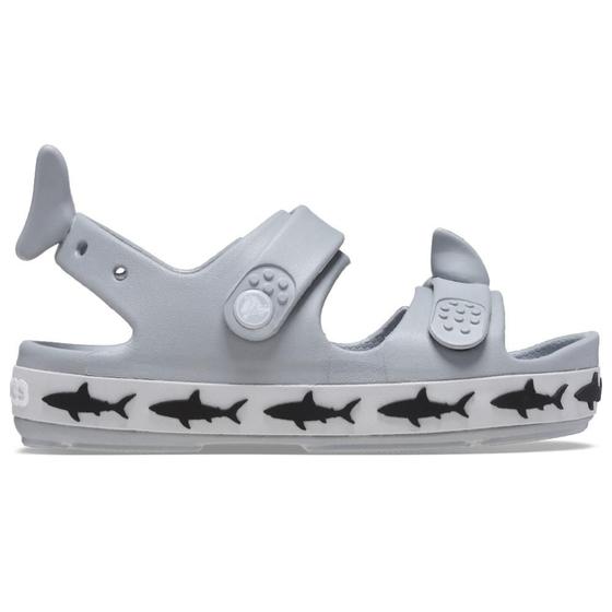 Imagem de Sandália crocs crocband cruiser shark sandal t light grey