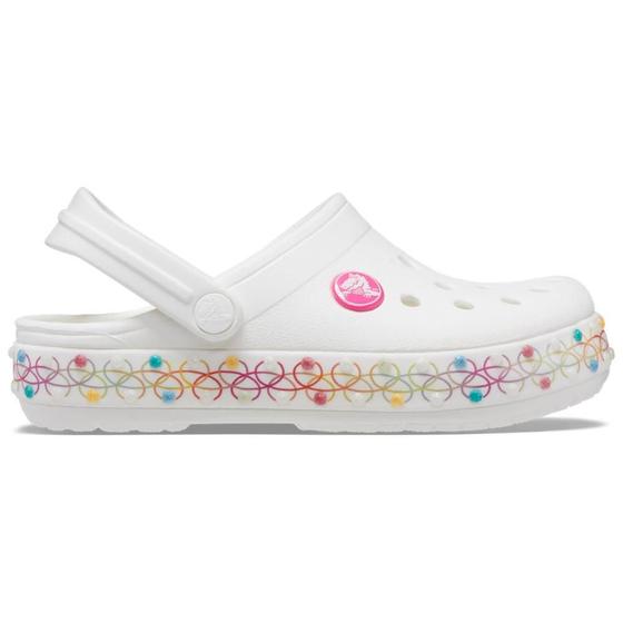 Imagem de Sandália crocs crocband stretch necklace k white/multi