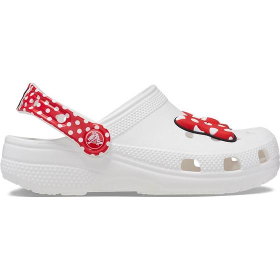 Imagem de Sandália crocs disney minnie mouse classic clog k white/red