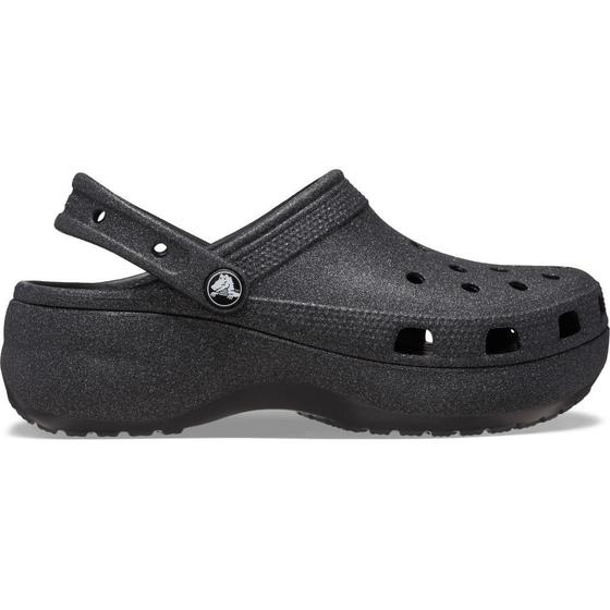 Imagem de Sandália crocs plataform glitter clog  black