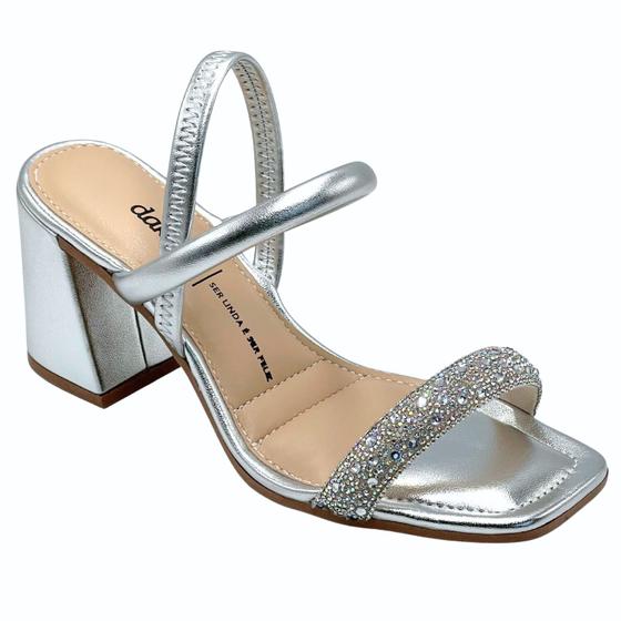 Imagem de Sandália Dakota Com Strass Salto Bloco Feminina Y7641