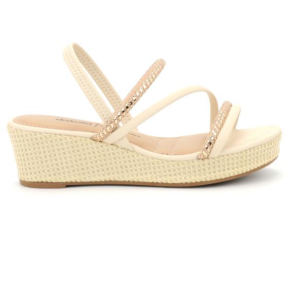 Imagem de Sandalia Dakota Y8321 Flatform Salto Anabela Brilho Feminino