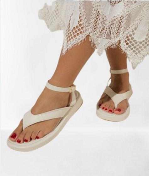 Imagem de Sandália  Delazari Flatform Off White