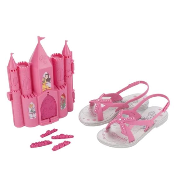 Imagem de Sandalia Disney  Rasteira com Castelo Brinquedo 22954