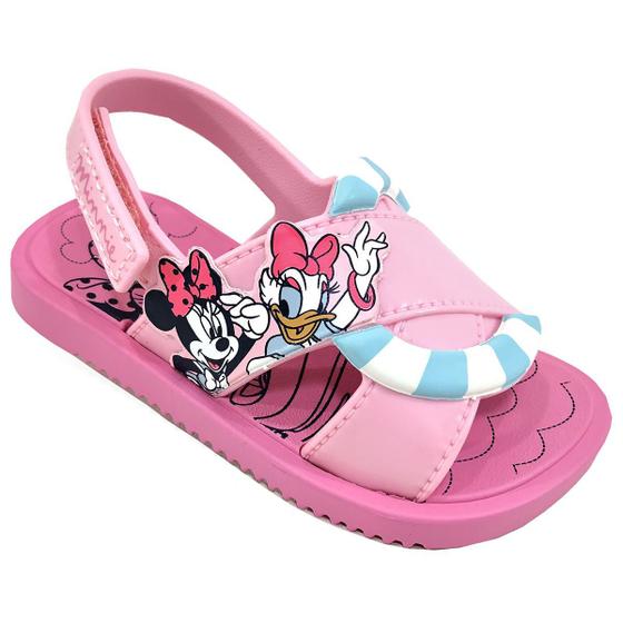 Imagem de Sandália Disney Shower Margarida e Minnie Baby - Rosa - 19