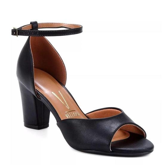 Imagem de Sandália Fem Vizzano Peep Toe Salto Bloco Preto 6262.406