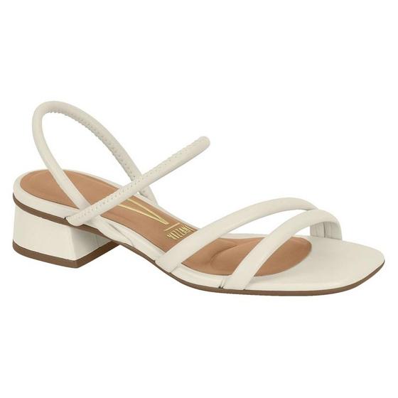 Imagem de Sandália Fem Vizzano Salto Bloco Pelica Off White 6454.108