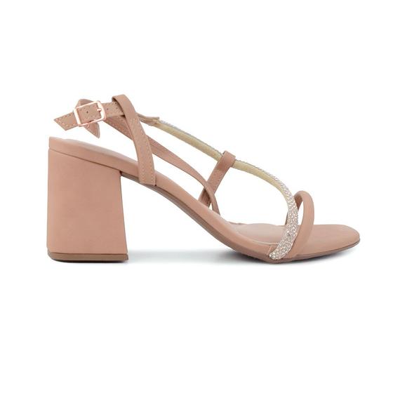 Sandália Feminina Beira Rio Ouro Rosa 8436 Sandália Feminina