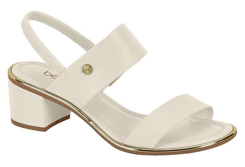 Sandália Feminina Beira Rio Salto Bloco Grosso Baixo