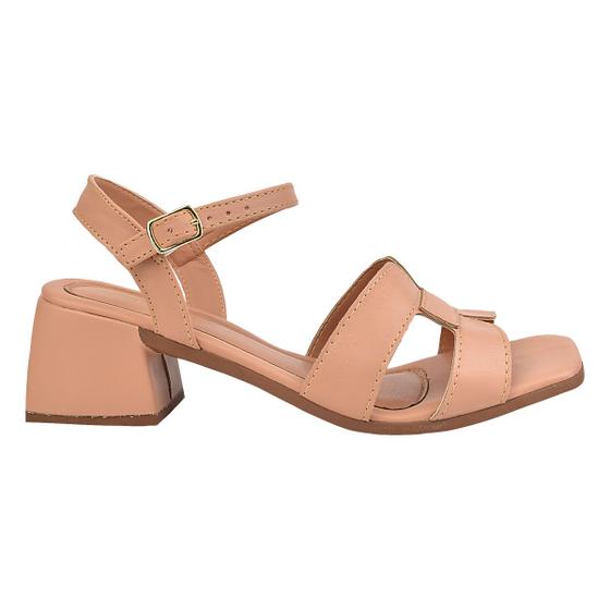 Salto Grosso Sandalia De Dedo Com Salto Quadrado Sandálias