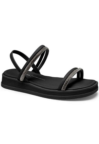 Imagem de Sandália Feminina Dakota Anabela Flatform Brilho Y6963 Preto