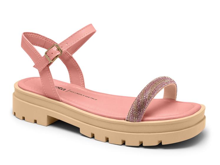 Imagem de Sandália Feminina Dakota Flatform Tratorada Pedraia Strass Y7151