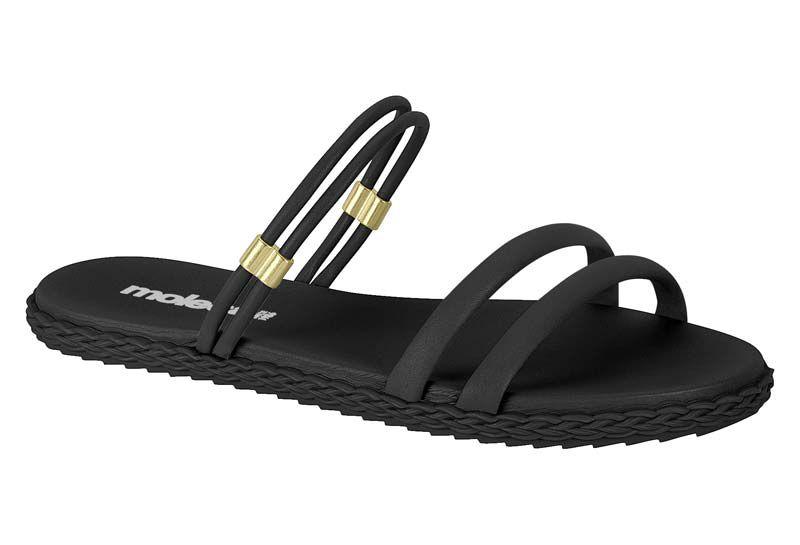 Sandalia Feminina Moleca Tiras Strech Rasteirinha 5452.130 Imagem de Sandalia Feminina Moleca Tiras Strech Rasteirinha 5452.130